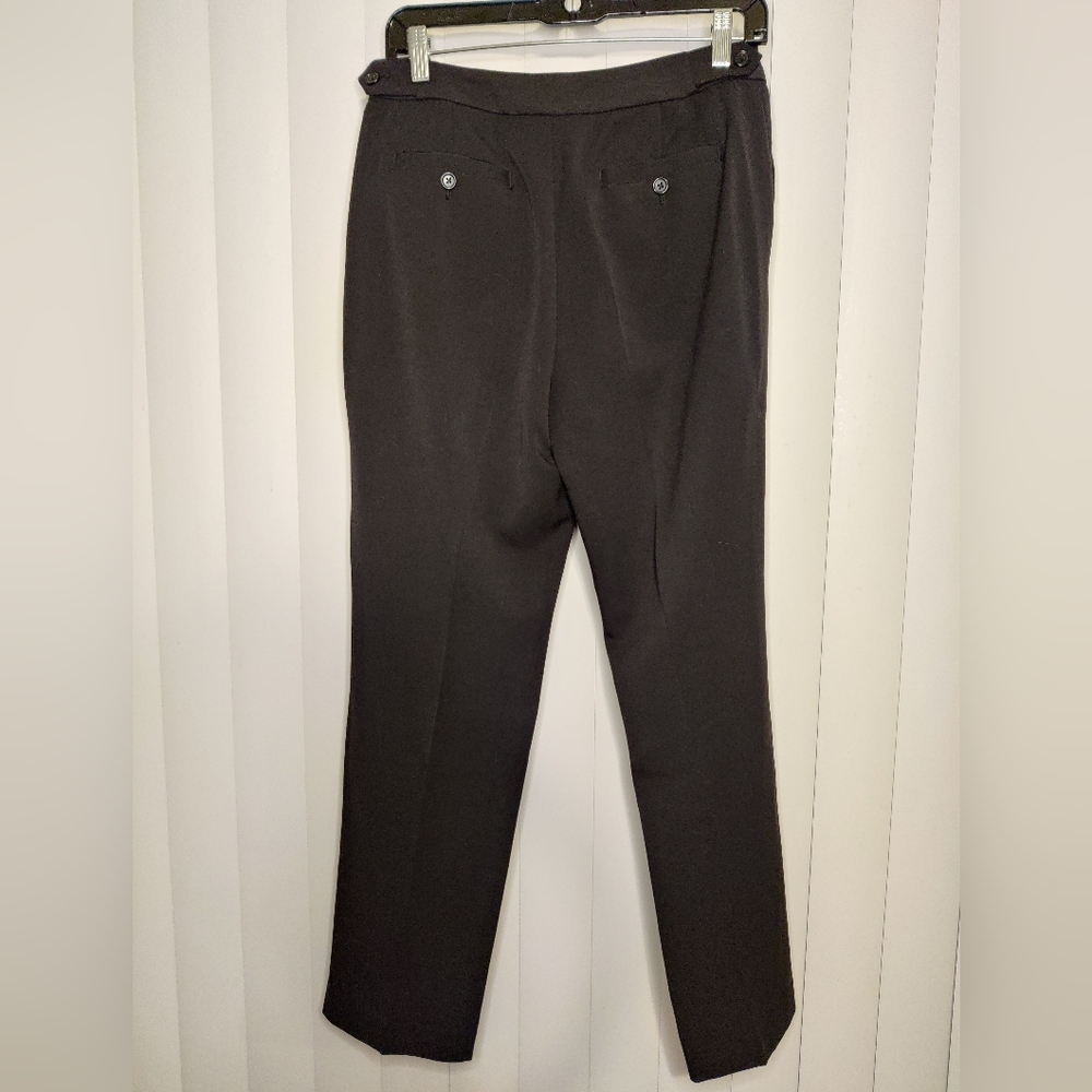 Anne Klein Black Stretch Trouser Size 6 Petite - Picture 2 of 4